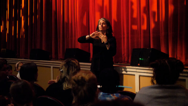 American Sign Language interpretation at Wabanaki Stories