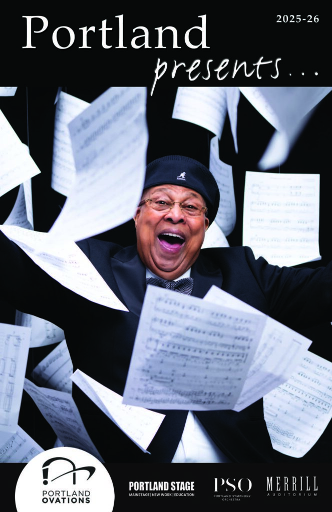 Portland Presents cover with a photo of Chucho Valdes and the words 'Portland Presents'