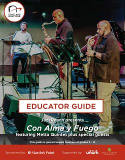 FY27_Educators_guide_JazzReach Con Alma y Fuego_Cover Thumb